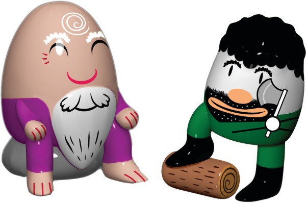 Alessi - Krippefiguren Porzellanfiguren - Barbaccino and Woody