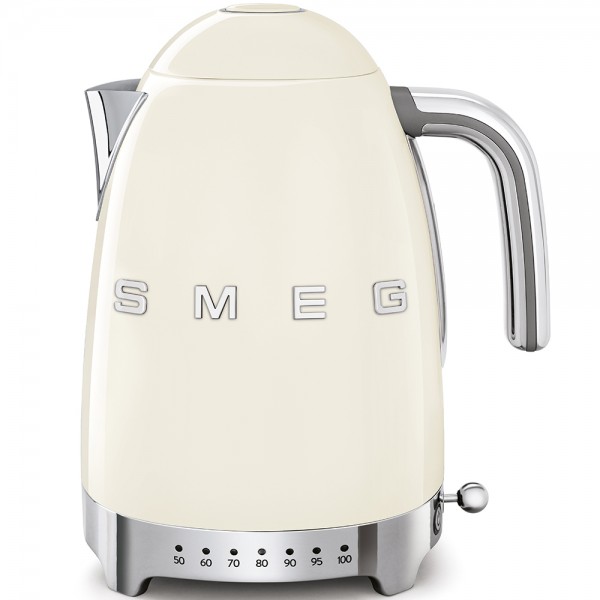Smeg - Wasserkocher 1,7 Liter mit regelbarer Temperatureinstellung - 50er Jahre Design - creme
