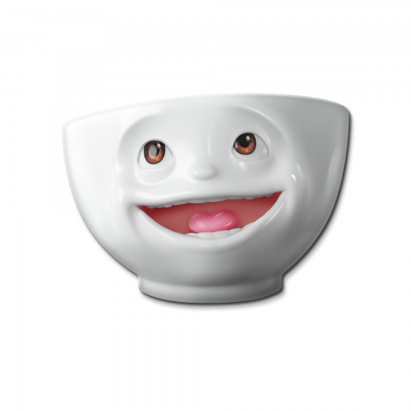 TV Tassen - Kühlschrank-Magnet - Schale mit Gesicht - Singend