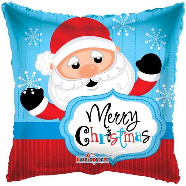 Conver USA - Folienballon Heliumballon Weihnachten - Santa Claus Merry Christmas - 46 cm
